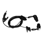 (Black) IPx8 Waterproof Headphones For Swimming 3.5mm Plug Underwater