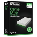 Seagate Game Drive for Xbox, 5TB, External Hard Drive Portable, USB 3.2 Gen 1, White with built-in green LED bar, Xbox Certified, 2 year Rescue Services (STKX5000100)