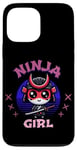 Coque pour iPhone 13 Pro Max Ninja Girl T-Shirt