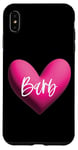 Coque pour iPhone XS Max Barb Rose Prénom Cœur Amour Femme Fille Amie Barbara