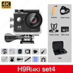 Actionkamera Ultra HD 1080P 4K/30fps WiFi 2,0 tum skärm 170D 30M undervattens vattentät videoinspelning sport extrem Pro Cam 4K sets4