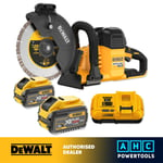 DEWALT DCS691X2-GB 2 x 9Ah 54v XR Flexvolt 230mm Cut-Off Saw + Blade