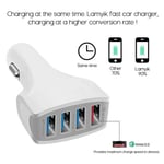 Autolaturi, 4 usb-liitintä, 12-32V, 35W, 7A Qualcomm 3.0 Quick Charge