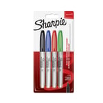 Sharpie Permanent Marker Fine Tip 0.9mm Line Assorted Standard Colours