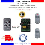 TELECOMMANDE DIAGRAL - KIT RADIO 100% COMPATIBLE - TELECOMMANDE PORTAIL DIAGRAL DIAG 43 OU 44 MCX