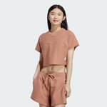 adidas Lounge Terry Loop Crop Top Women