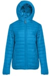 Doudoune Légère À Capuche - Femme - Pk763 - Bleu Sport