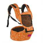 Thole Adjustable Baby Carrier Ergonomic Hip Seat Breatheable Infant Newborn Front Carrier Wrap Sling BackpackToddler Holder,Orange