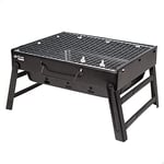 Barbecue portable pliant rectangulaire noir 40x28x20 cm Aktive