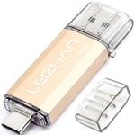 LEIZHAN Type C USB Flash Drive 32GB OTG(on The Go) 2 in 1 USB 3.0 Type-C Flash Drive Pen Drive for Type-C Android Smart Phone and