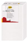 Kreul 633070-Solo Goya Stretched Canvas Basic Line Châssis 30 x 70 cm, Lot de 3, avec Toile en Coton 4 Fois apprêtée, pour Huile, Acrylique et Gouache, White