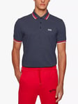 BOSS Paddy Short Sleeve Polo Shirt, Navy