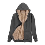 UMIPUBO Veste Polaire Femme Chaud Doublure Zippée à Capuche Hoodies Sweatshirt Veste à Manches Longues Automne Hiver Outerwear Sweats à Capuche(Gris,L)