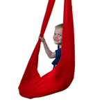 YANFEI Indoor Therapy Swing For Kids - Sensory Swing Great For Autism, ADHD, And Sensory Processing Disorder - Snuggle Swing Hammock Chair Toy Fun (Color : RED, Size : 100X280CM/39X110IN)