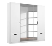 Armoire 5 portes 2 tiroirs L.181 cm BALANCE blanc