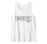 Manchester City USA Flag State Travel US America Women Men Tank Top