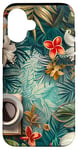 Coque pour iPhone 16 White Pop Art Tropical Magic Book Floral Coffee Books