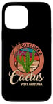 Coque pour iPhone 13 Pro Max Go Climb A Cactus Humour Visit Arizona Vintage Sunset