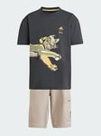 adidas Disney Lion King Tee Set - Grey, Grey, Size 2-3 Years