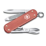 Victorinox Couteau Suisse Petit Classic SD Alox Édition Limitée 2025, Multitool, Couteau Suisse, 5 Fonctions, Lame, Ciseaux, Rouge