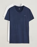 GANT 2-Pack Crew Neck T-Shirt Navy/White