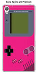 Onozo Coque Game Boy Rose Intense pour Sony Xperia Z5 Premium