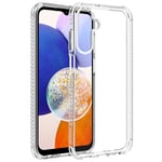 Muvit for France Coque Transparente Résistante aux Chutes de 3M pour Samsung Galaxy A15 4G/5G. Eco-Responsable - Protection des Chutes - Plastique 100% recyclé - Durable - Origine France Garantie