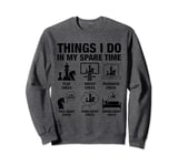 Things I Do In My Spare Time Chess Player Boys Funny Chess Sweatshirt