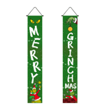 God Jul Grinch Banners Hängande Julpar Dörr Dekor E