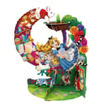 Santoro 3D Pop-Up Pendulum Greeting Card - Alice In Wonderland