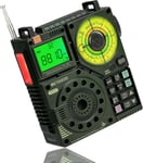 TR112 Portable Multibande Radio,FM VHF MW SW WB AIR Radio,Alarme SOS Stéréo Basse,Télécommande Intelligente d'Application,MP3/TF,la Randonnée,Le Camping(Pas de SSB)(Q371)