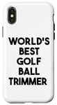 Coque pour iPhone X/XS Meilleure tondeuse pour balle de golf au monde