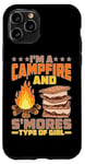 Coque pour iPhone 11 Pro I'm A Campfire And S'mores Type Of Girl Campsite Fun