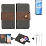 cellhone case for OnePlus 9RT + earphones Wallet Case Cover bumper