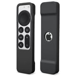 2021 Kadonnutta suojaava suojakotelo Apple Tv 4k 2nd Gen Siri -kaukosäätimelle Liukumaton Kestävä Liukumaton silikonikuori - Kaukosäädin