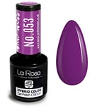 Vernis À Ongles En Gel LA ROSA UV LED Hybrid Color CREAM - Longue Durée Et Très Facile À Appliquer, Parfait Pour L'art Des Ongles - DIY À La Maison Ou Dans Un Salon De Manucure - 9 ml (Lilas)