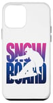 Coque pour iPhone 12 mini Snowboard, snowboard, hommes, femmes, enfants, sports d'hiver