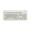 CHERRY G80-3000, Disposition allemande, clavier QWERTZ, clavier filaire, clavier mécanique CHERRY MX BLUE Switches, Gris clair