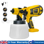 Cordless Paint Sprayer 1000ML Electric Spray Gun for Dewalt 18V 20V Battery UK 