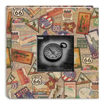 Pioneer Albums Photo Da-200map/TS 200-pocket Album Photo avec Motif imprimé de Voyage, Housse de Voyage Stickers