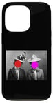 Coque pour iPhone 13 Pro Autocollant Visage Rouge Chapeaux Rouges