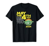 Star Wars Grogu May the 4th Be With You 2024 Distressed Look T-Shirt