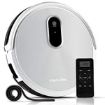 Experobot Intelligent Robot Vacuum Cleaner for Hard Floors and Carpets - Strong Suction, Infrared Technology, Anti-Drop, Electronic Water Tank, Self-Charging, Scheduled Cleaning