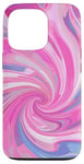 iPhone 13 Pro Swirl Pink Color Illustration Pattern Abstract Art Case