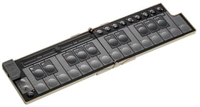 Korg nanoKEY Fold - Clavier contrôleur MIDI pliable à 25 touches avec USB-C et TRS-MIDI - Beige Sable