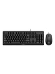 Philips 2000 series SPT6207BL - keyboard and mouse set - QWERTY - black - Tastatur & Mus sæt - Sort