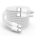 iPhone 16 15 USB C Charger Cable 2m, Long USB C to Type C Lead Fast Charging 60W for Apple iPhone 16 Pro Max/16 Pro/15 Plus/15 Pro Max, iPad Pro 12.9/11 inch/Mini/Air 5/4th, MacBook, Samsung Galaxy