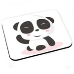 Tapis de souris Illustration panda mignon sourire enfant dessin art