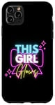 iPhone 11 Pro Max This Girl Glows For Kids Tie Dye Bright Colors 80's and 90's Case