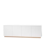 A2 Designers - Beam Cabinet White - Base White Oiled Oak - Top White - Skåp och vitrinskåp - Sara Larsson - Vit - MDF